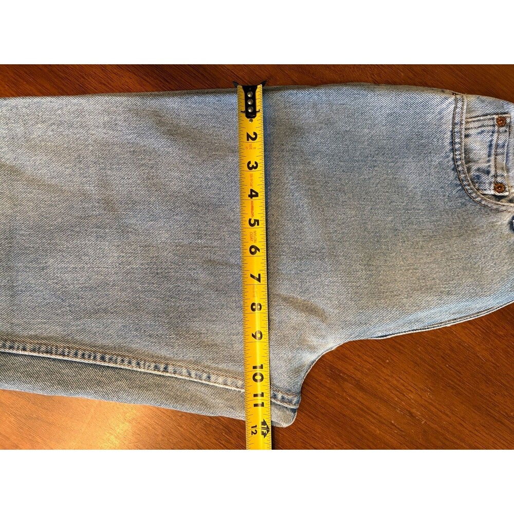 Rare vtg Levi's 550 Jeans Women's 10 USA Made Light Wash Tapered leg Relaxed 90s - Picture 13 of 16